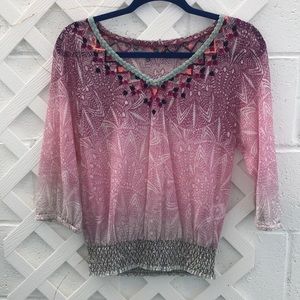 Anthropologie (tag cut out) sheer blouse